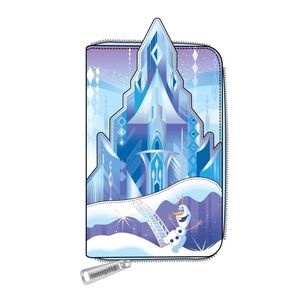Loungefly Frozen Queen Elsa Castle Zip Around Wallet